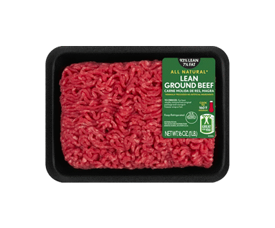 Beef Keema All Natural* 93% Lean/7% Fat Lean Ground Beef, 1 lb Tray