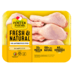 Foster Farms Fresh & Natural Chicken Drumsticks, 20g Protein per 4 oz Serving