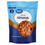 Whole Almonds Great Value For Health, 16 oz, Re-Closable Pouch